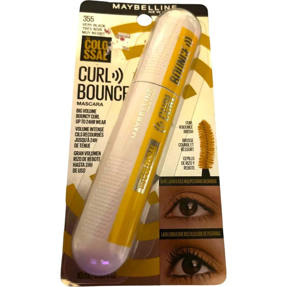 Maybelline The Colossal # 355 Curl Bounce Mascara Big Volume‎ Very Black New